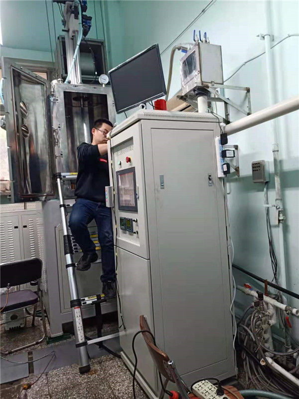 Equipment maintenance in progress